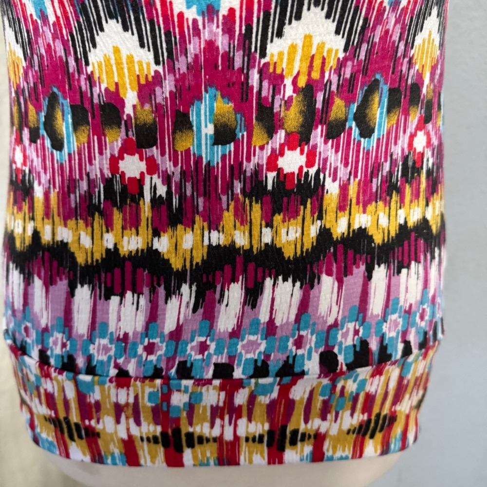 No Boundaries Y2K Multicolor Smocked Boho Tank Top Spaghetti Strap S - Picture 8 of 14